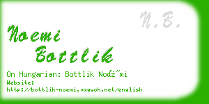 noemi bottlik business card